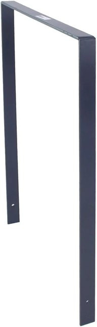 TRUTZHOLM Fahrradanlehnbügel Typ U aus Flachstahl in Anthrazit, H x B: 115 x 76 cm - Bild 1