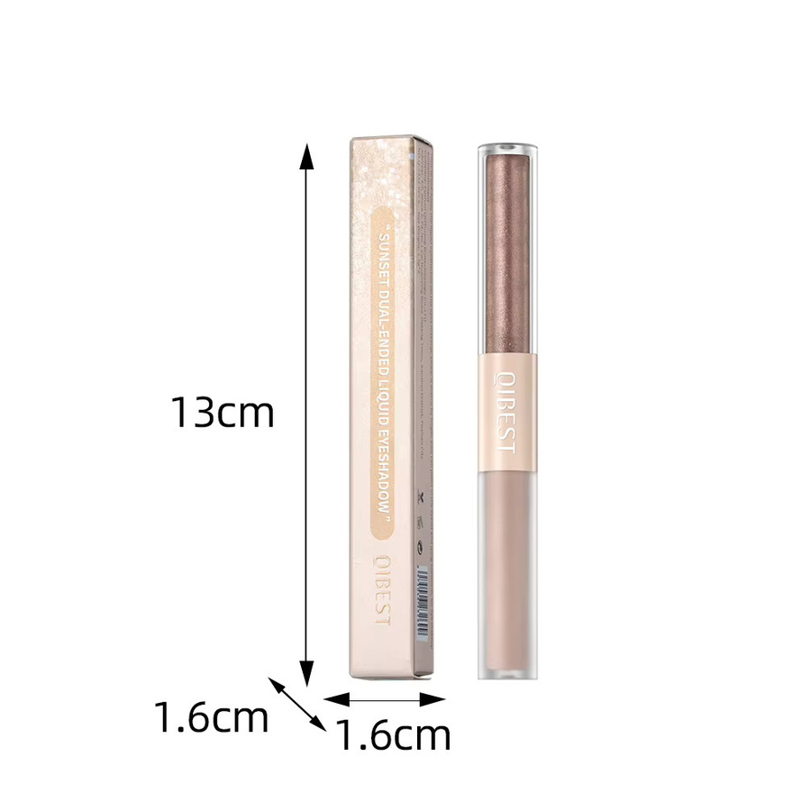 QIBEST Doppelkopf-Diamant-Lidschatten Creme, schimmernd, Unisex - Bild 4