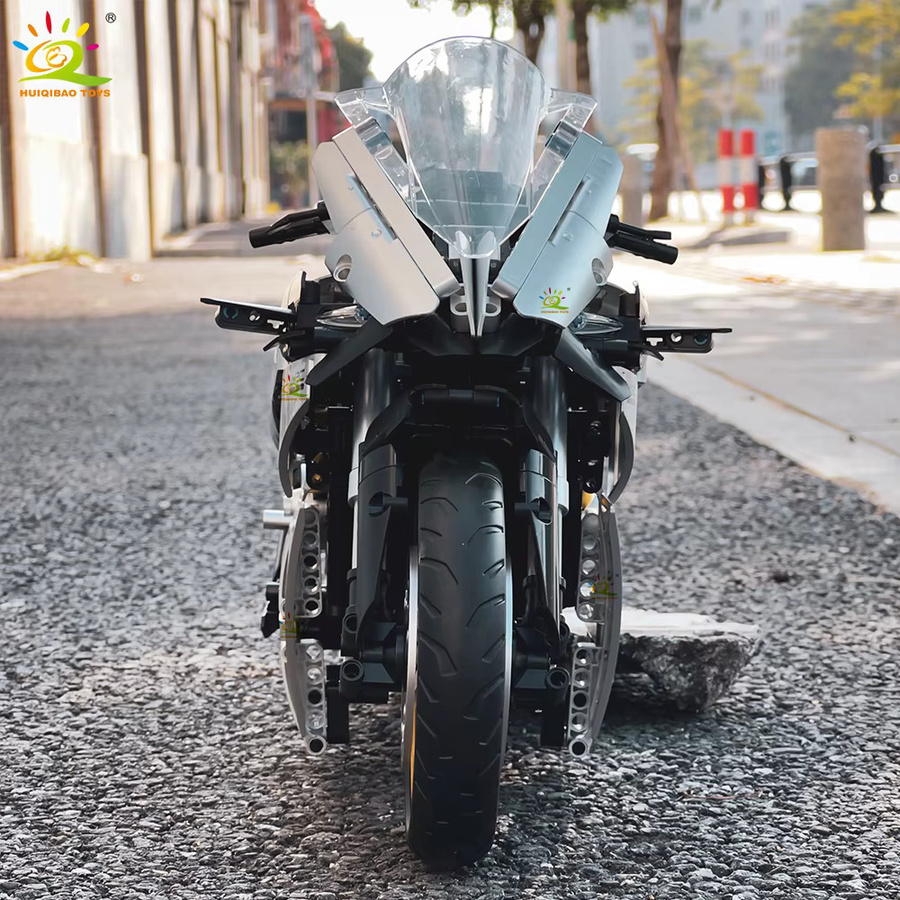 HUIQIBAO MOC Motorrad Modell, Bausteine, 1.641 Teile, 1:5 - Bild 3