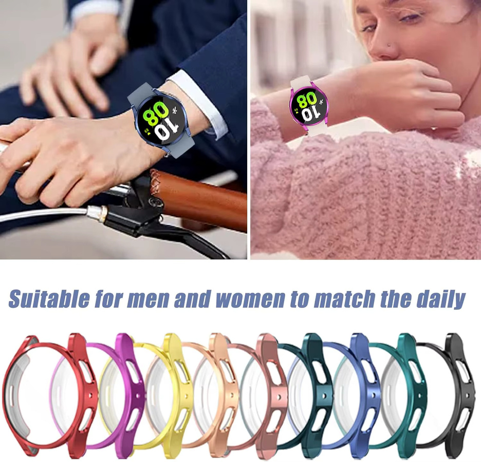 SAMUTAX Schutzhülle für Samsung Galaxy Watch, Silikon, Pink - Bild 6