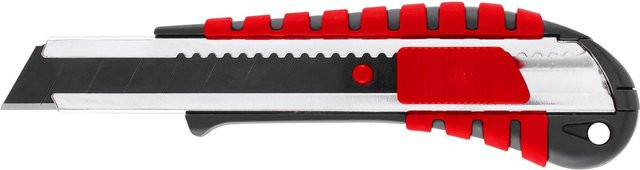 Einhell Abbrechklingenmesser 18 mm in Rot mit Edelstahlklinge und rutschfestem Griff - Bild 1