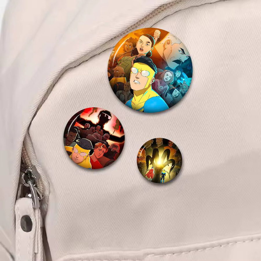 bilibili Brosche, Cartoon-Kreativ-Pins, rund - Bild 4