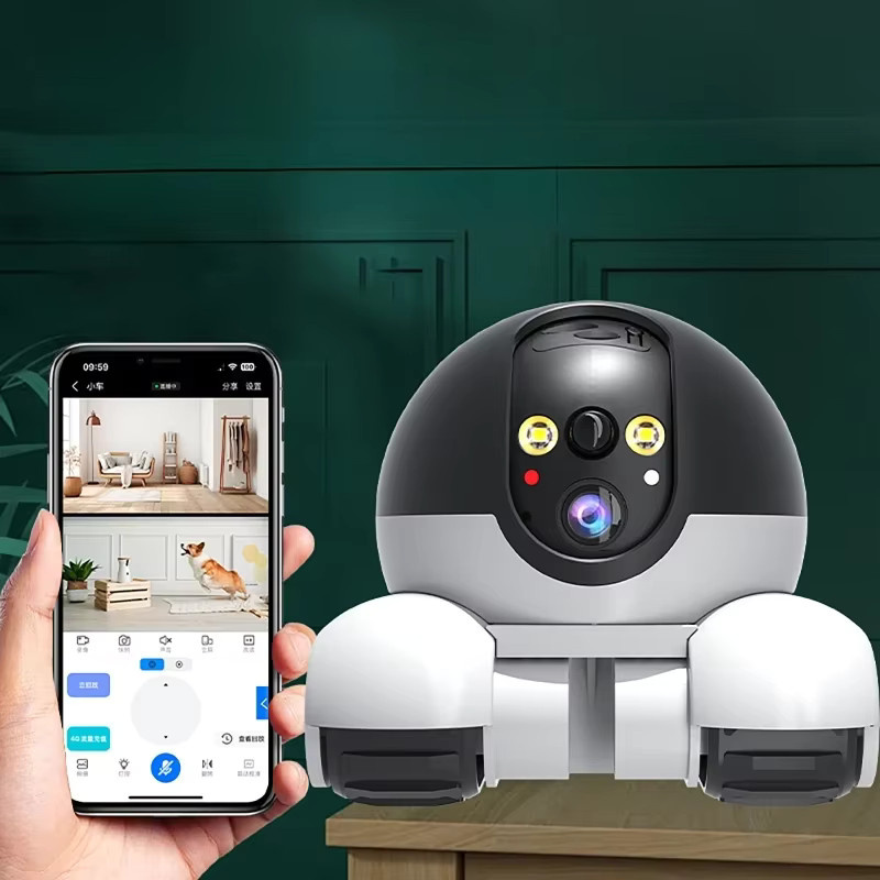 Luxuglow 1080P HD WLAN-Sicherheitskamera mit automatischer Verfolgung in Weiß als Smart Home Baby- und Haustiermonitor - Bild 2