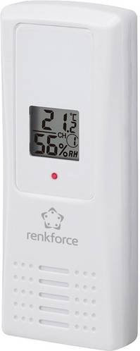 Renkforce FT007TH Thermo- und Hygrosensor Funk 433MHz in Weiß - Bild 1