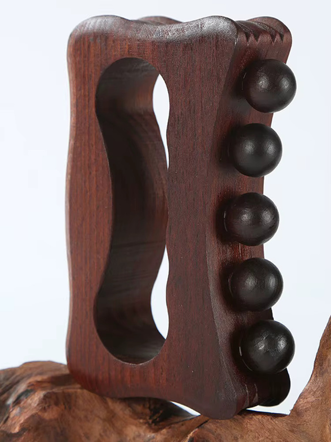 BOTQTOW Gua Sha Massagegerät aus Holz für Gesicht und Körper, Unisex - Bild 6