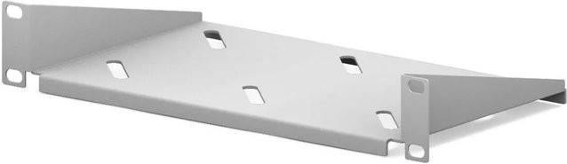 hb-digital Fachboden 10 Zoll 1HE für Netzwerkschrank Hellgrau 150mm - Bild 1