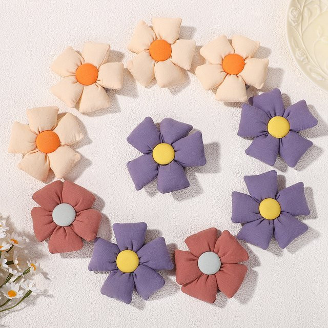 BABY BOWS Haar Clips Cartoon Blumen, 10 Stück, Kinder - Bild 1