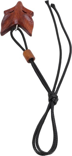 Koogeelife Fuchs Holzanhänger Halskette, Schwarz, Unisex - Bild 1