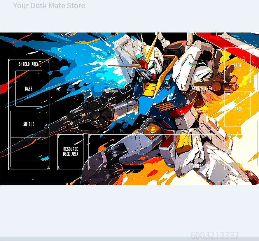 Bandai Gundam Einhorn Kartenmatte, Gummi, Bunt - Bild 3