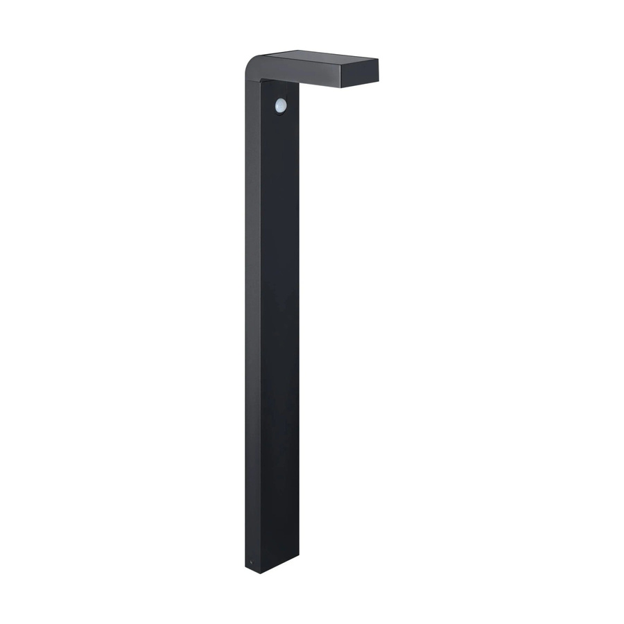 Eglo LED-Solar-Spieß Baracconi in Schwarz mit Bewegungsmelder und Dämmerungssensor, Höhe: 80 cm, Breite: 20 cm - Bild 2