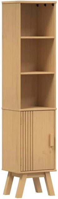 vidaXL Badezimmerschrank Olden in Braun mit Regalfächern und Türen, B/T/H: 35 x 30 x 159 cm - Bild 1