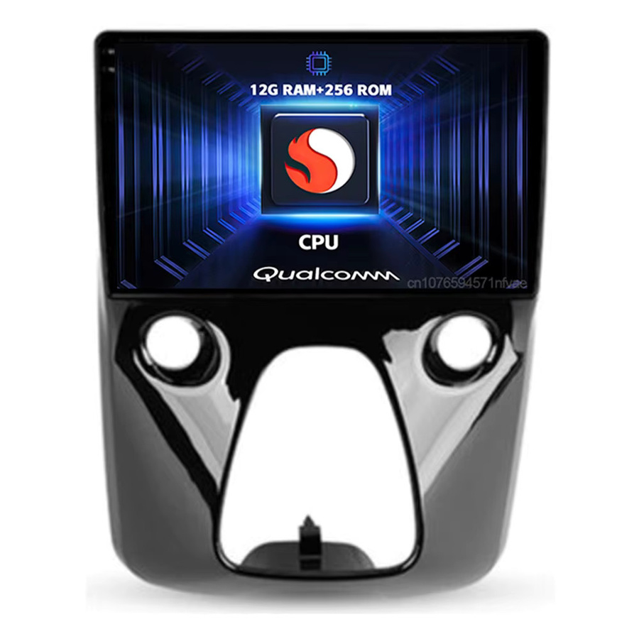 RSNAVI Android 16 Autoradio mit 2K QLED Display, GPS, 4G, CarPlay und Multimedia Videoplayer für Peugeot 108 und Toyota Aygo B40 (2014 - 2021), Schwarz - Bild 3