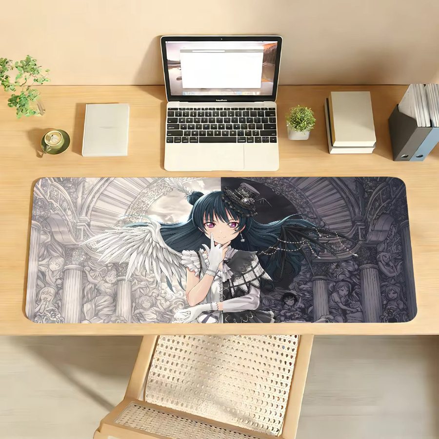 Love Live Sunshine Anime Mauspad in Multicolour, rutschfeste Gamer-Schreibtischunterlage für Laptop und Büro - Bild 3