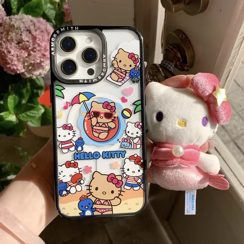 Sanrio Hello Kitty Handyhülle mit magnetischem MagSafe Wireless Charge Support für iPhone 16 15 14 13 12 11 Pro Max in Multicolour - Bild 4