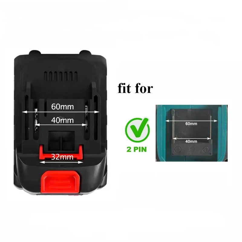 GJUELIRRA Lithium-Ionen-Akku 21V 388VF 15000mAh mit Batterieanzeige in Schwarz für Makita BL1830 BL1840 BL1850 Elektrowerkzeuge - Bild 2