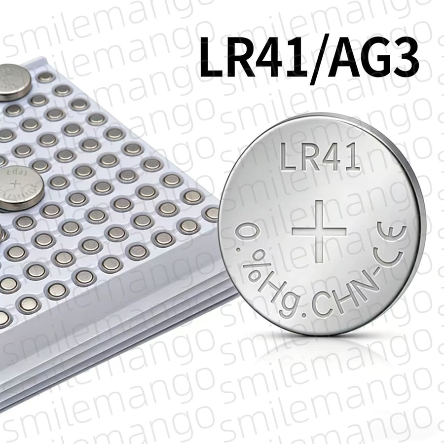 Yuform LR41 AG3 Alkaline-Knopfzellen 1,55V Batterien in Silber für Taschenrechner, Uhren und Lampen - Bild 2