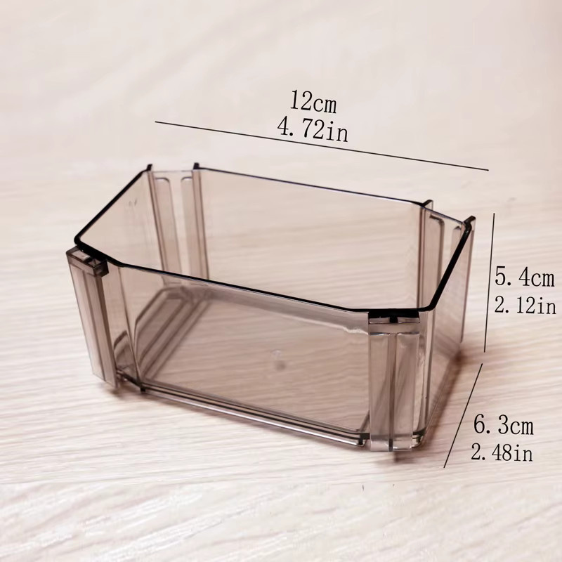6-teiliges Schubladen Organizer Set aus Kunststoff, transparent, Schubladen Trenner für Haushalt und Desktop - Bild 2