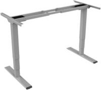 Digitus Elektrisch höhenverstellbares Sitz- und Steh-Schreibtischgestell in Grau mit Dual-Motor und 3-Stufen, Höhenbereich: 62,0 cm bis 127,0 cm - Bild 1