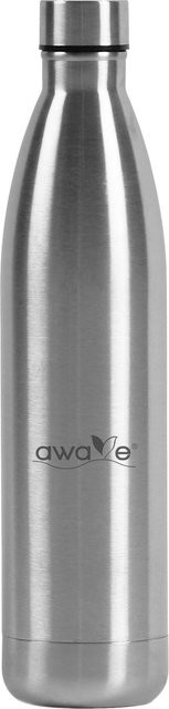 AWAVE Trinkflasche aus recyceltem Edelstahl in Silver, 750 ml - Bild 1