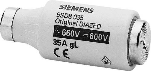 Siemens Sicherungseinsatz DIII 35 A 690 V/AC, 5 Stück, Weiß - Bild 1