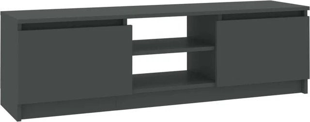 vidaXL TV-Schrank Grau Matt aus Holzwerkstoff B/T/H: 120 x 30 x 35,5 cm - Bild 1