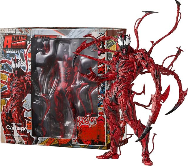 AMAZING YAMAGUCHI Marvel Carnage Venom Spider Man Actionfiguren Rot 14+y - Bild 1