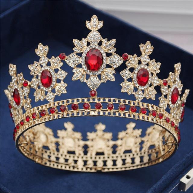 Wucifang Jewelry Diadem, Kristall, Gold, Damen - Bild 1
