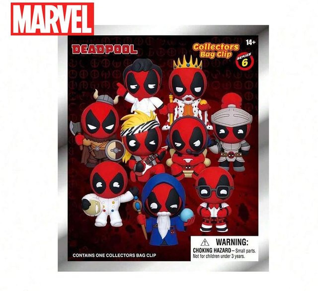 Marvel Deadpool 3D Figur Blind Box Schlüsselanhänger 1-teiliges Set - Bild 1