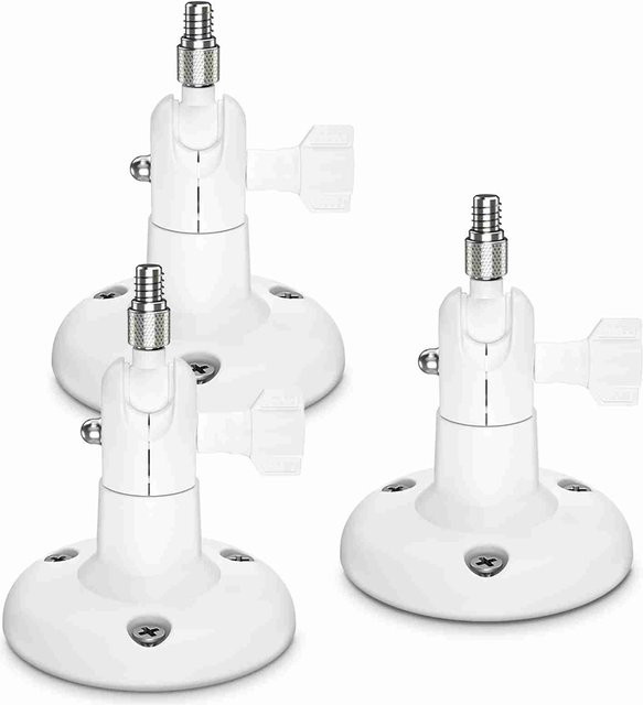KaiSai 2er-Pack Verstellbare Wandhalterung für Arlo HD, Arlo Pro, Arlo Pro2, Arlo Go, Arlo Ultra und Wyze Cam Pan Heimkamera-Montage in Weiß - Bild 1