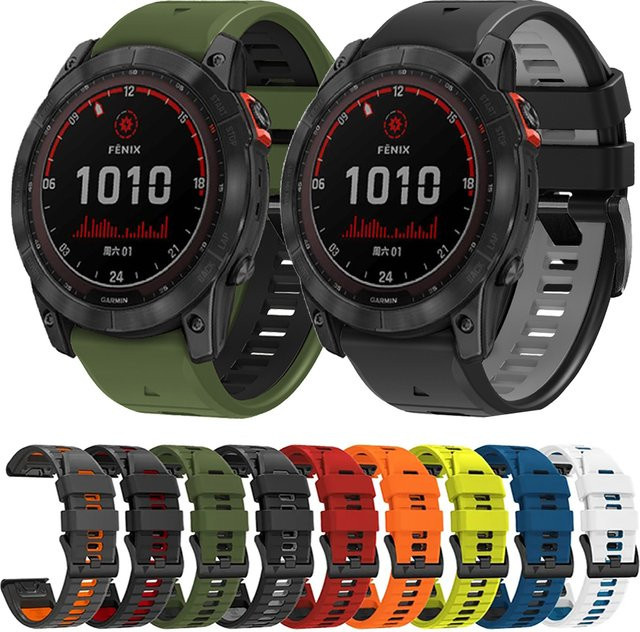QuickFit Uhrenarmband Silikon, 26 22 mm, Unisex - Bild 1