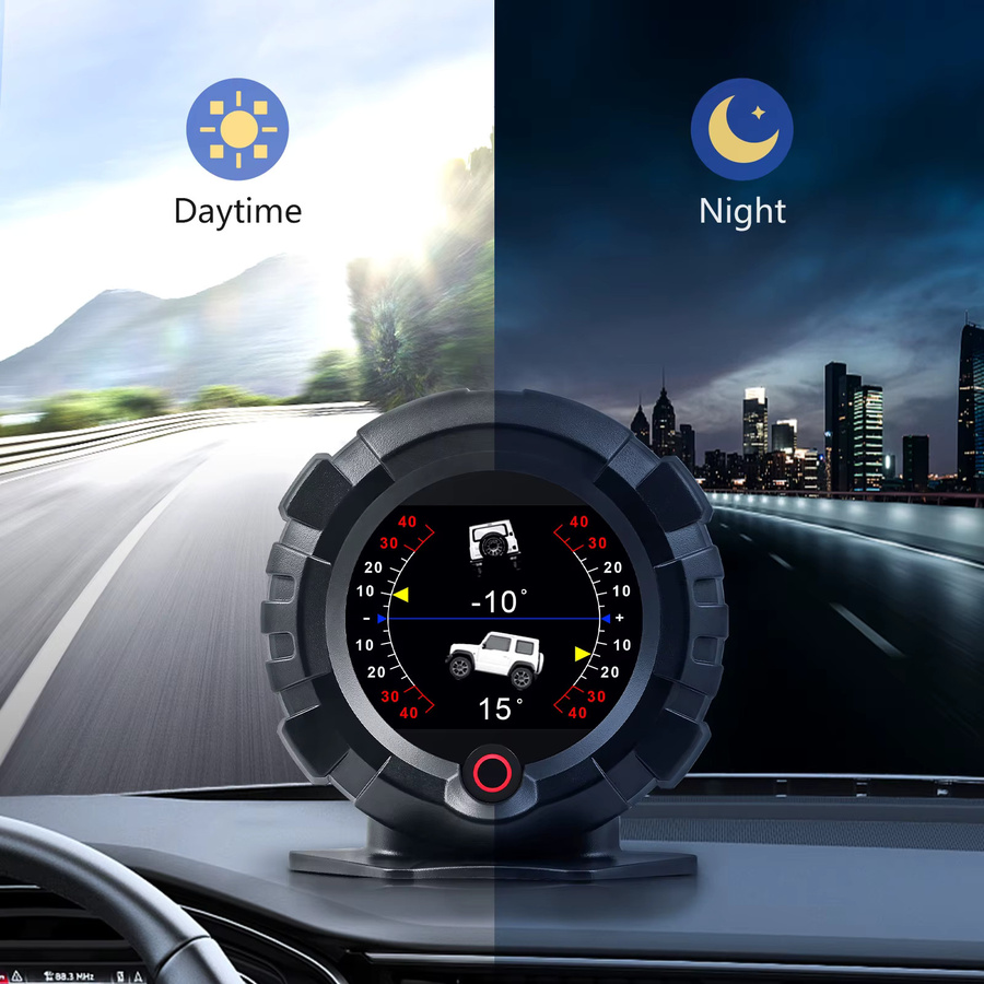 MAIMEIMI X95 Head-Up-Display GPS-Tachometer mit Kompass, Neigungswinkel, Höhe und Breitengrad in Schwarz - Bild 5