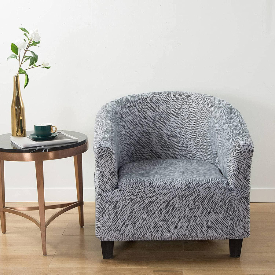 FORTUBI Stretch-Sesselbezug mit Grafikprint in Multicolour für Club-Sofas und Sessel - Bild 3