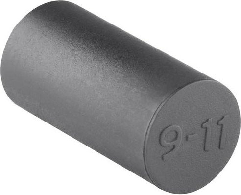 HellermannTyton Blindtülle VP 9-11 Blindplug-PL-BK aus halogenfreiem Kunststoff in Schwarz, 20 Stück - Bild 1