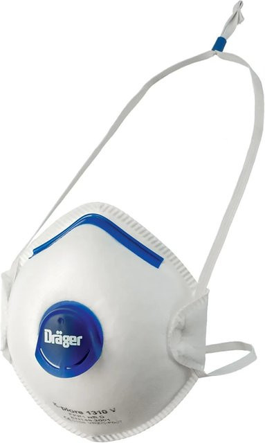 Dräger X-plore 1310 V FFP1 Staubmaske mit Ventil, 10 Stück, Weiß - Bild 1
