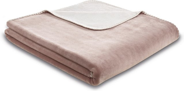Biederlack Wohndecke Soft & Cozy in Beige aus flauschigem Fleece-Polyester - Bild 1