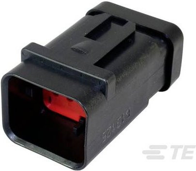 TE Connectivity Stiftgehäuse-Kabel 1717676-1 in Schwarz - Bild 1
