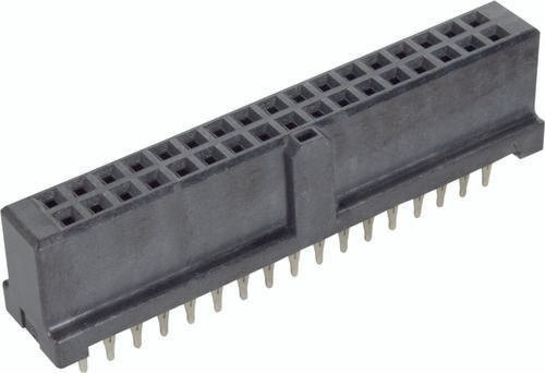 HARTING Federleiste 09195346829 aus Messing in Schwarz mit 2 Reihen - Bild 1