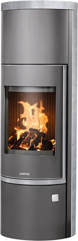 Justus Kaminofen Faro W+ 2.0 aus Speckstein in Gussgrau mit 7 kW Leistung - Bild 1