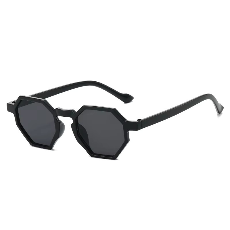 Kunkka coco Sonnenbrille, hexagonal, Vollrand, Kunststoff, Unisex, black - Bild 2
