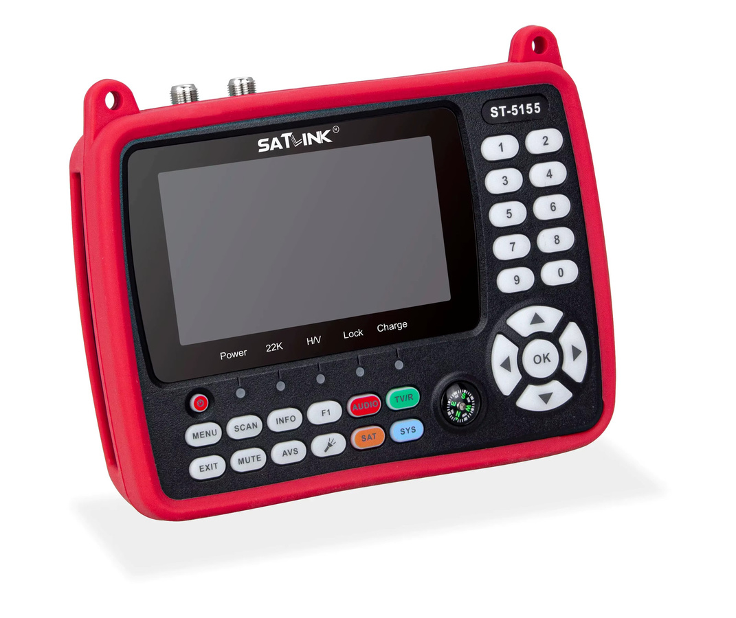 Satlink ST-5155 HD Satellitendetektor Combo DVB-S2, DVB-C und DVB-T2 mit MPEG4 und H.265 in Rot - Bild 4