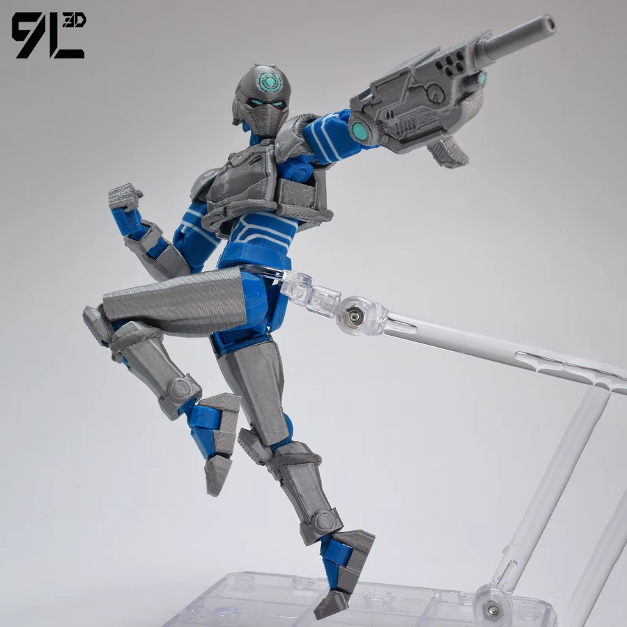Bandai Unbesiegbare Tech-Jacke Actionfiguren, Titan13 T13 Dummy 13, Blau - Bild 1