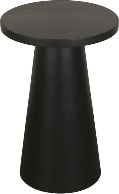 byLIVING Beistelltisch CONE aus Akazienholz, schwarz lackiert, H: 60 cm, B: 35 cm, T: 35 cm - Bild 1