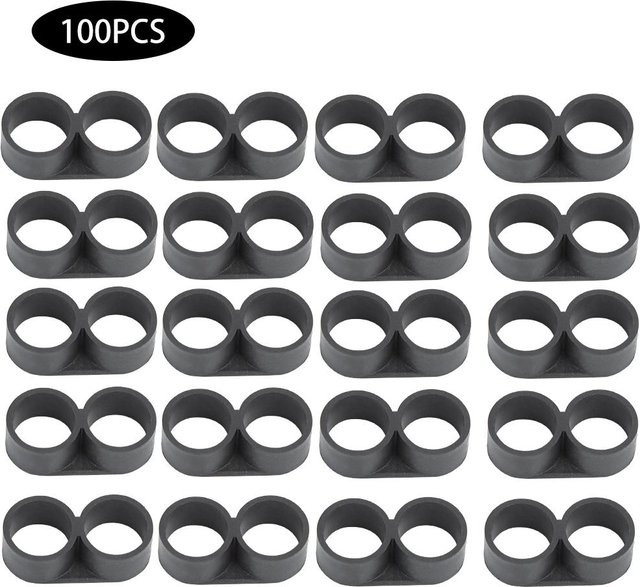 GoolRC 100 Stück Tropfbewässerung Endstopfen für Wasserrohre mit 16mm Anschluss aus Kunststoff für deinen Garten - Bild 1