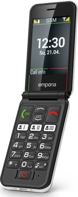 Emporia SIMPLICITYglam 2G Seniorenhandy Klapphandy in Weiß - Bild 2