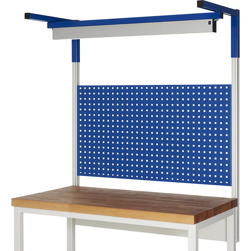 Rau LED-Arbeitsplatzleuchte Serie E für höhenverstellbare Arbeitsplatzsysteme, Weiß, 25 W, 3112 Lumen, 4000 K, IP20, B: 118,8 cm, T: 3,6 cm, H: 5,0 cm - Bild 2