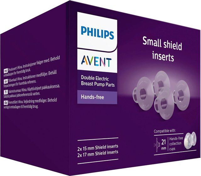 Philips Avent Brustkisseneinsätze SCF554/11 aus Silikon, transparent, 15 mm und 17 mm - Bild 1