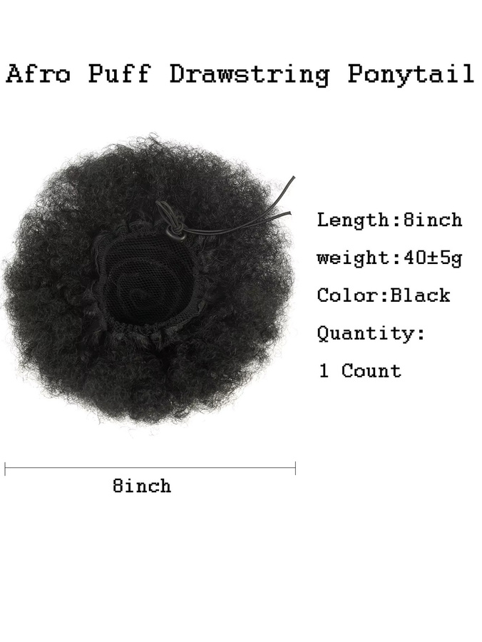 Booming Hair Afro Curly Puff Clip-In Haarknoten, Damen, Lockiges Haar - Bild 2