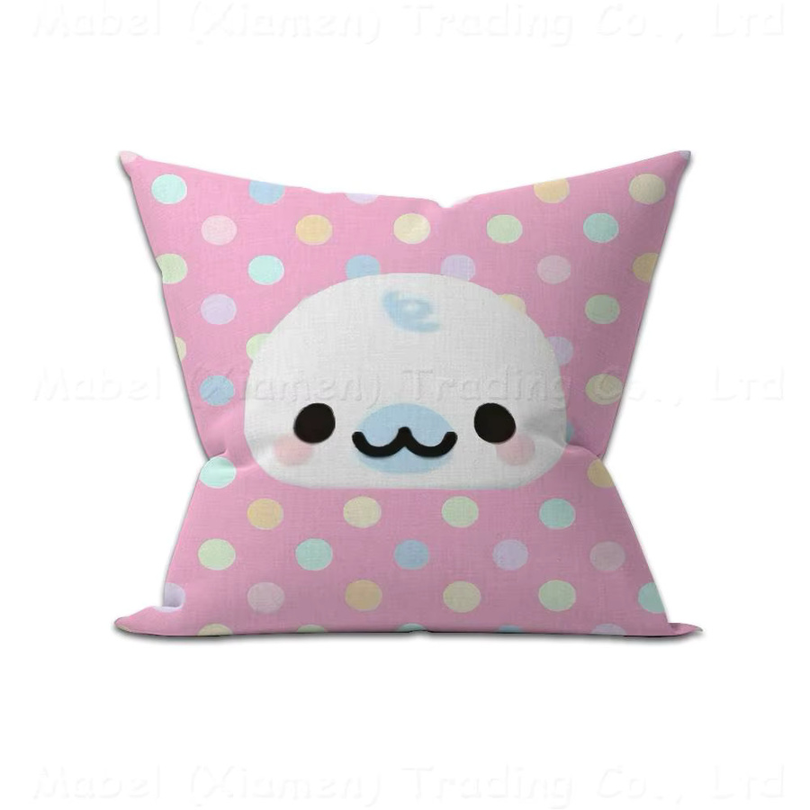 Dekorativer Kissenbezug M-Mamegoma Seal von bilibili, quadratisch, B/B/B: 45 x 45 x 45 cm - Bild 3