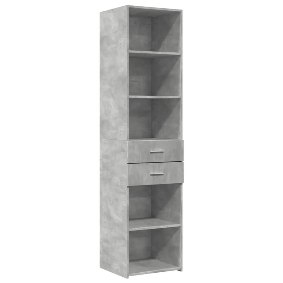 vidaXL Highboard modern in Betongrau aus Holzwerkstoff, B/T/H: 45 x 42,5 x 185 cm - Bild 2