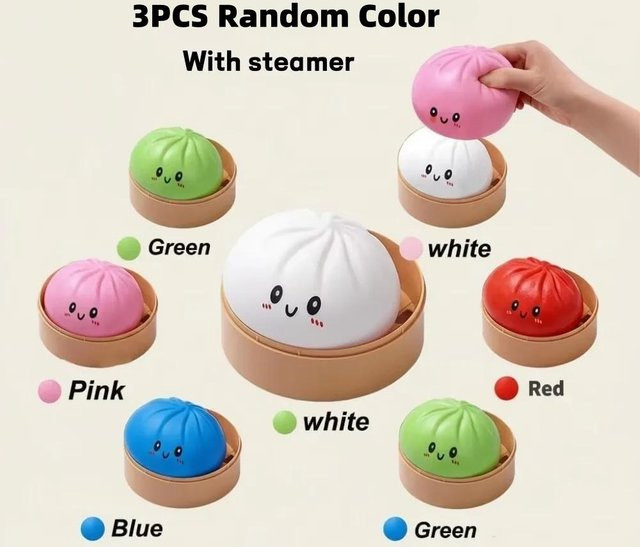 BC Pet Supplies Knödel-Stressball mit Dampfgarer, Sensorik-Spielzeug - Bild 1